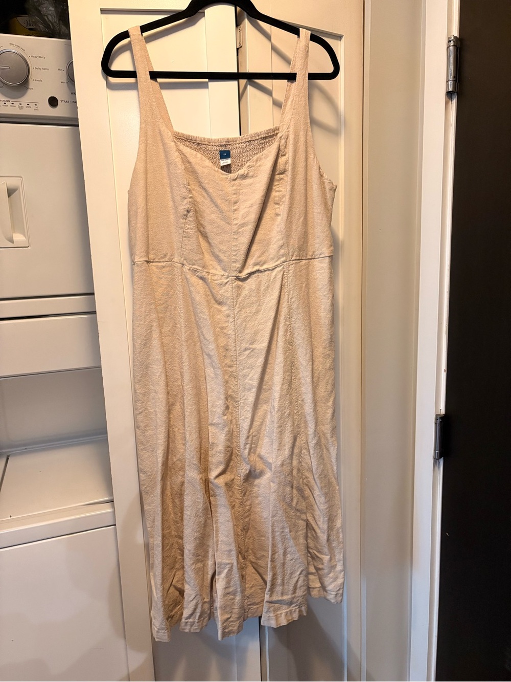 Light Beige Sleeveless linen dress